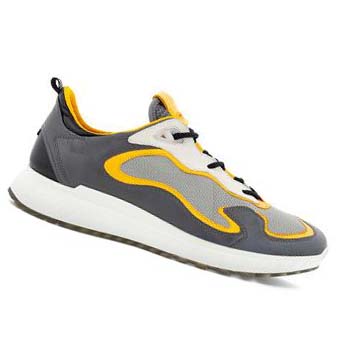 Baskets Ecco St.1 Laced Homme Grise Argent | FR 648GSO